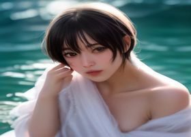 禁忌游戏漫画封面，暗色调悬疑氛围，男女主角背靠背站立，月光从背后透出